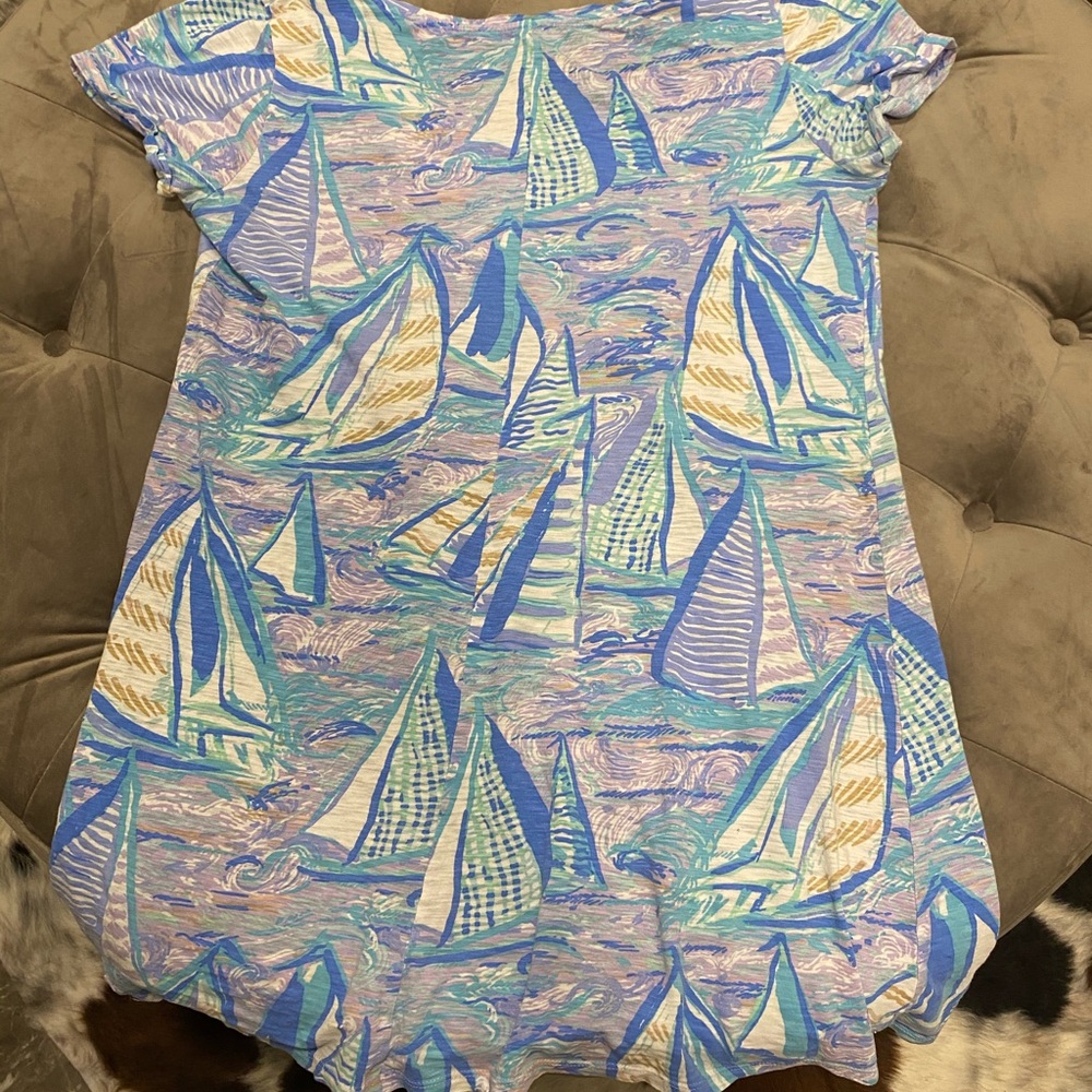 Lilly Pulitzer sailboat dress/ swimsuit cover up